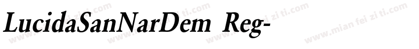 LucidaSanNarDem Reg字体转换